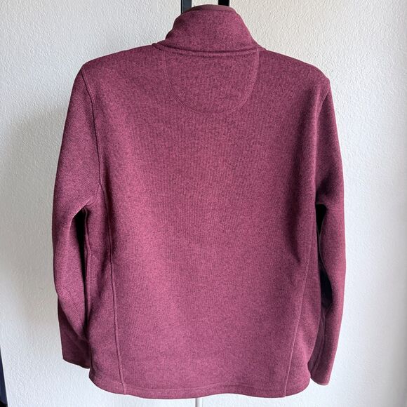 L. L. Bean Mens Heavyweight Long Sleeve Zip Up Fleece Jacket Sweater Size M - Picture 3 of 6